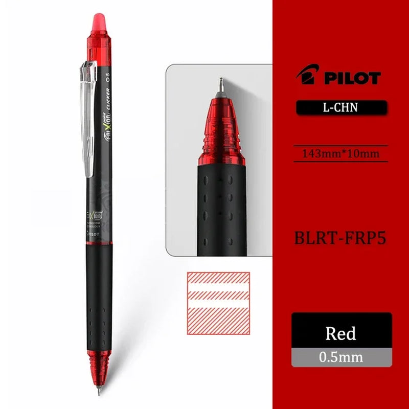 Japan Erasable Gel Pen BLRT-FRP5 New ST Tip Friction Erasable Colored Ink. 5Mm School Cute Stationery Pens for Writing