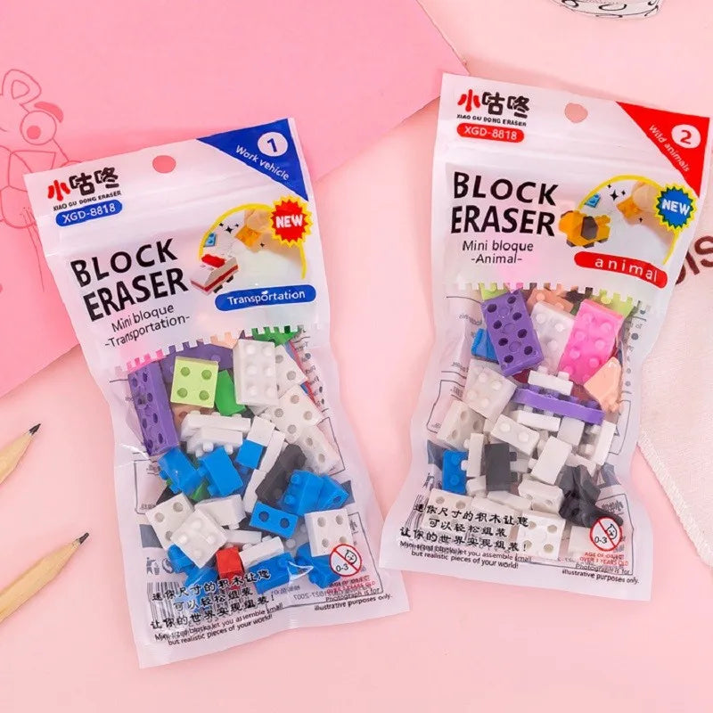 Building Block Promotional Erasers - XP2105A - 1Pack - Japan