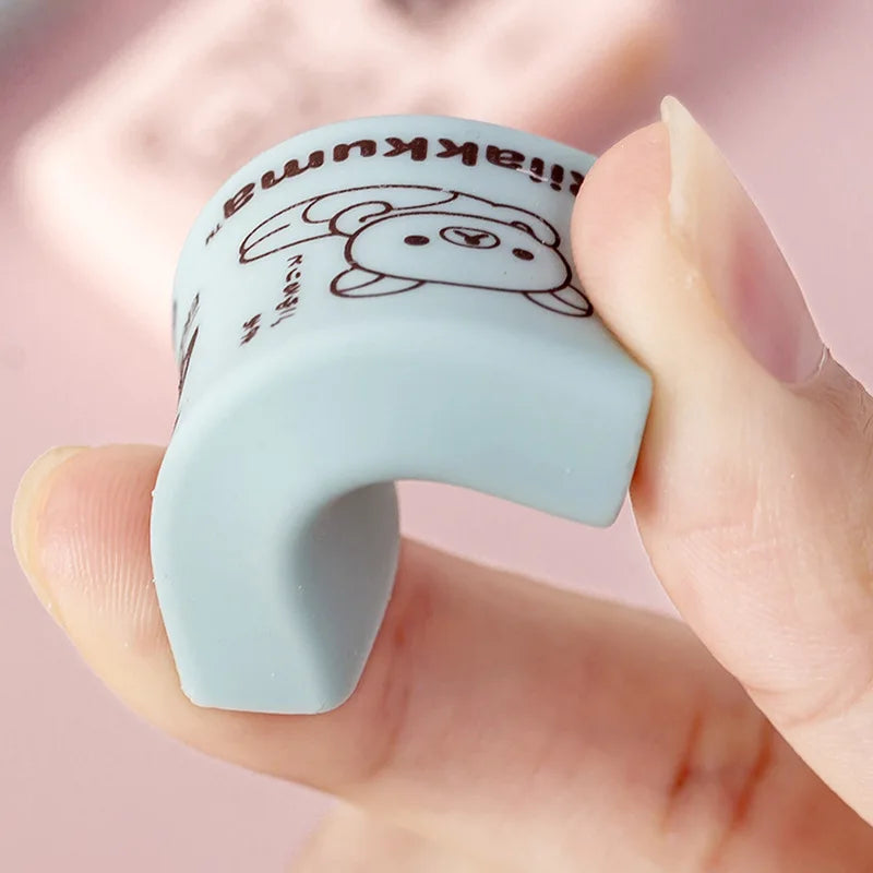 Rilakkuma 4B Eraser - 6 Pieces - Pink/Blue- Japan