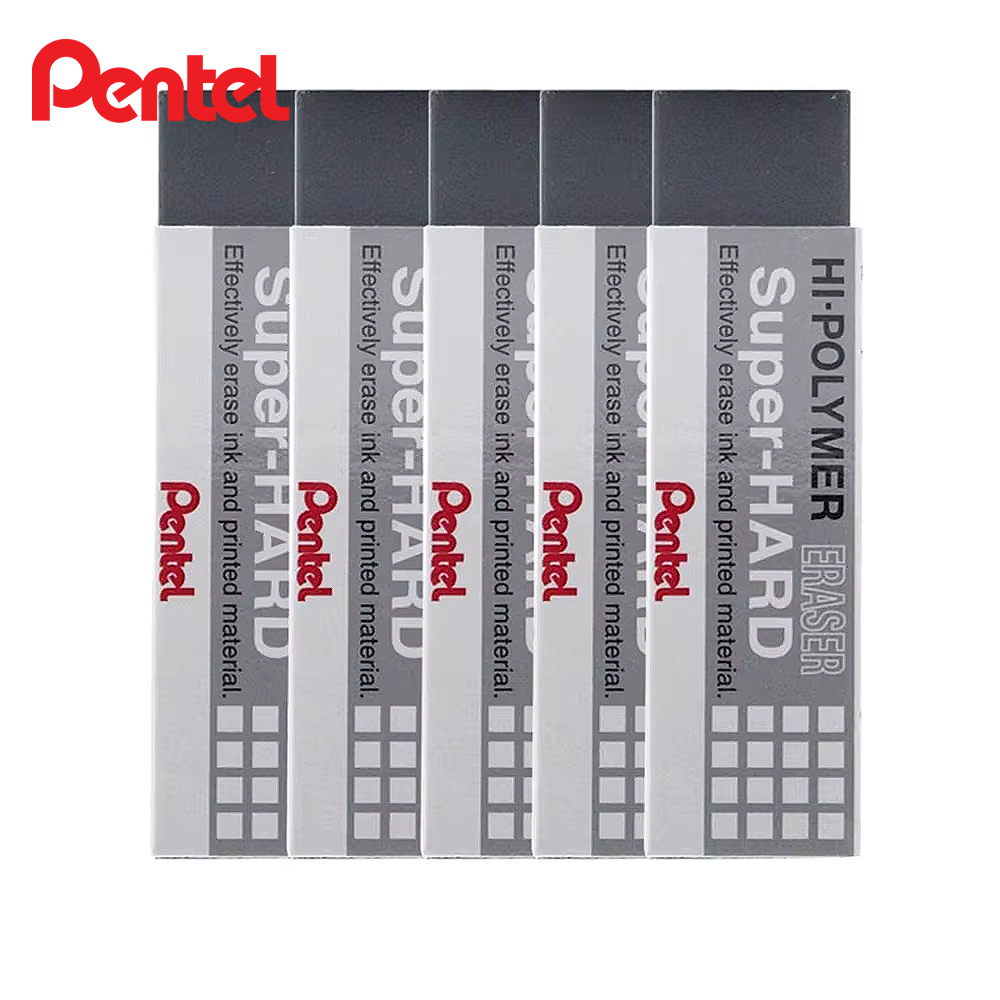 Pentel Super Hard Ink Eraser - ZEB20 - Set of 5 - Japan
