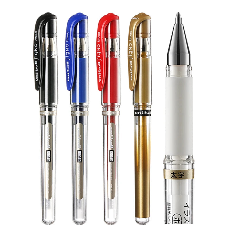 UNI Uniball - 1.0Mm Gel Pens UM-153 - 6Pcs Set - Japan