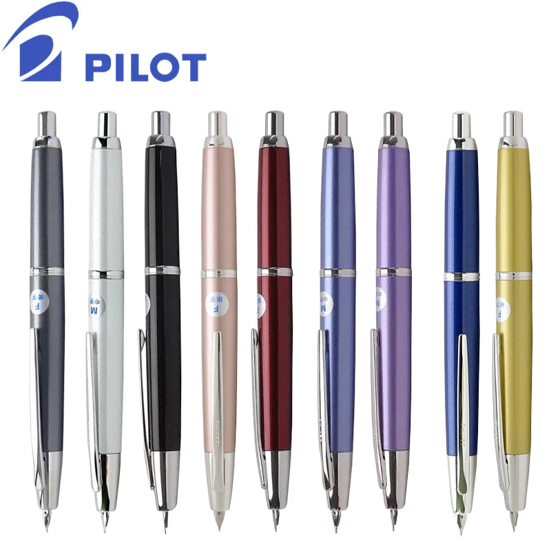 Pilot Capless Fountain Pen - Decimo - Original 18K Gold Nib Ink Pen - FCT-15SR - Japan