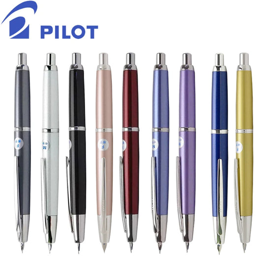 Pilot Capless Fountain Pen - Decimo - Original 18K Gold Nib Ink Pen - FCT-15SR - Japan