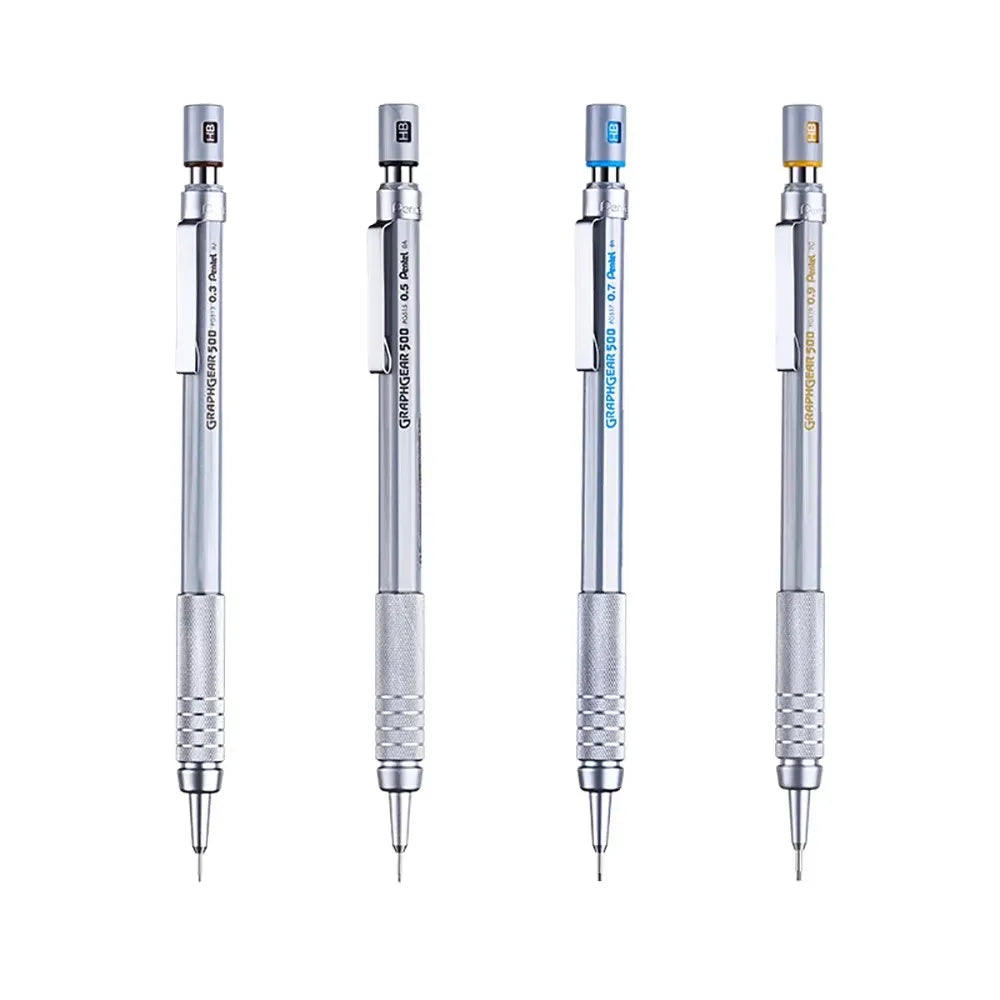 Pentel Graphgear 500 - Drafting Mechanical Pencil - 0.3 /0.5/0.7/0.9Mm - Japan