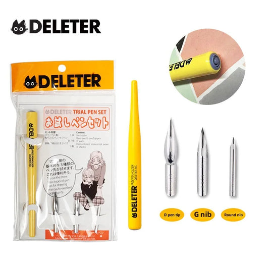 Deleter 660 Series - Dip Pen Set - Holder with Maru/G/Saji Nibs - Japan