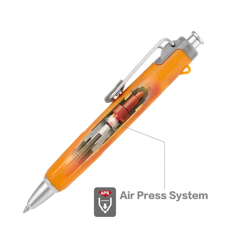 Tombow Push - Ballpoint Pen - Short - BC-AP Oily Black - 0.7Mm Air Pressure Pen for - Japan