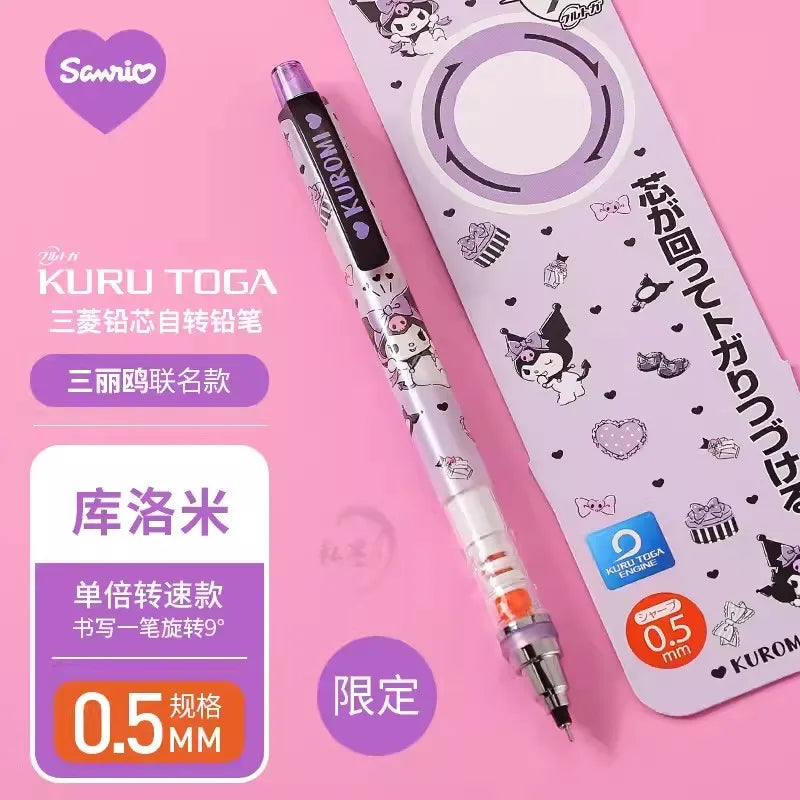 UNI KURA TOGA x SANRIO - Mechanical Pencil - 0.5Mm - Automatic Rotation Drawing Special Pencil  - HB