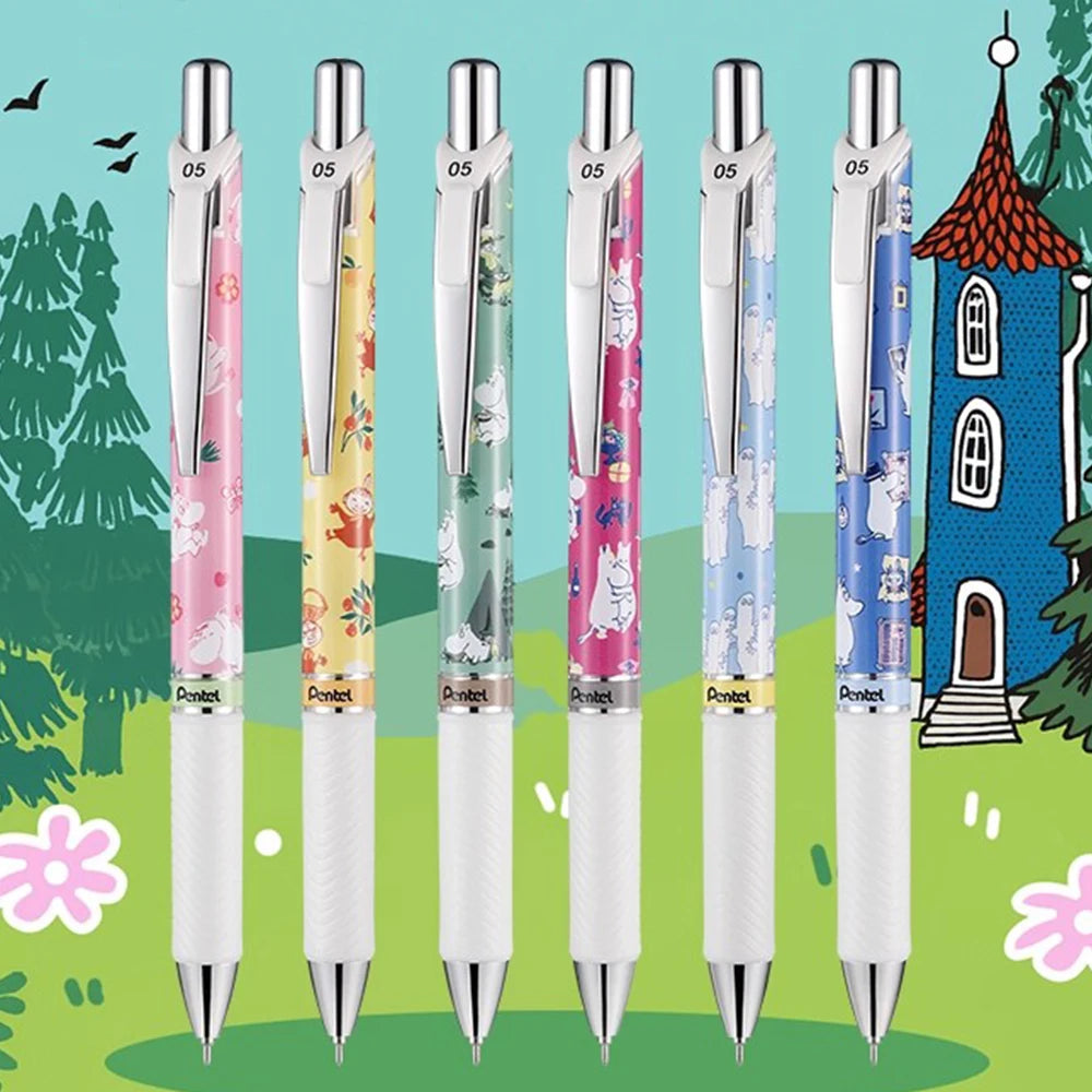 6Pcs Japan  Limited Edition Gel Pen Set BLN75 Quick-Drying and Smooth 0.5Mm Black Pen Office Accessories Cute Stationary