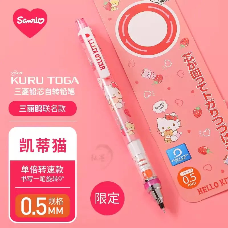 UNI KURA TOGA x SANRIO - Mechanical Pencil - 0.5Mm - Automatic Rotation Drawing Special Pencil  - HB