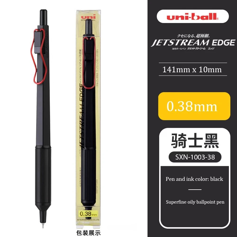 UNI JETSTREAM EDGE Gel Pen - SXN1003 Ballpoint Pen 0.38Mm Ultra-Fine Rollerball Pen
