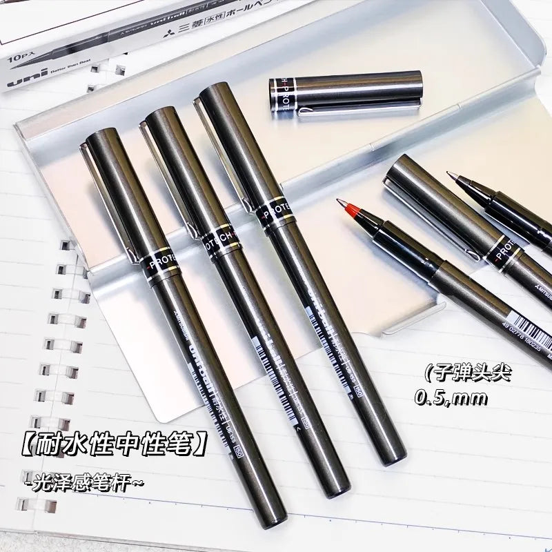 UNI Uniball - 0.7/0.5Mm - Water Resistant Ball Pen - UB-155/177 - 6Pcs  - Japan