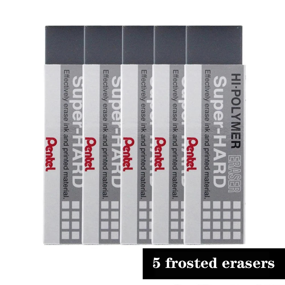 Pentel Super Hard Ink Eraser - ZEB20 - Set of 5 - Japan