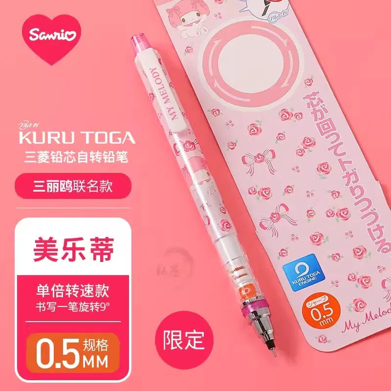 UNI KURA TOGA x SANRIO - Mechanical Pencil - 0.5Mm - Automatic Rotation Drawing Special Pencil  - HB