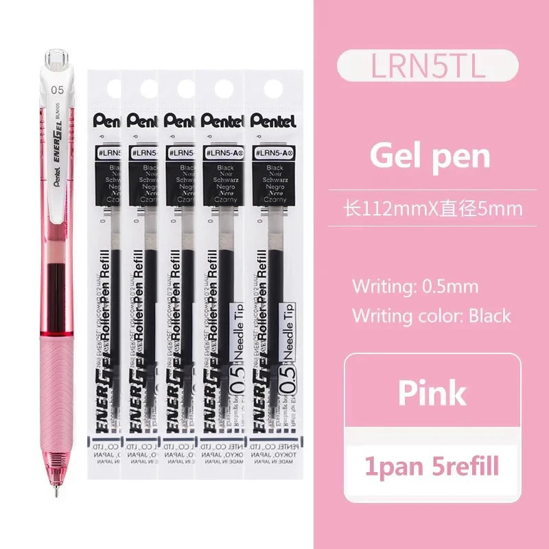 Pentel Gel Pen Set - BLN105 S - 0.5Mm - 1+5Refill