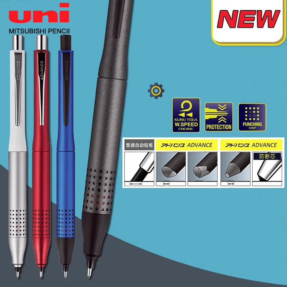 UNI Kuru Toga Mechanical Pencil - M5-1030 - Metal - 0.5Mm - Japan