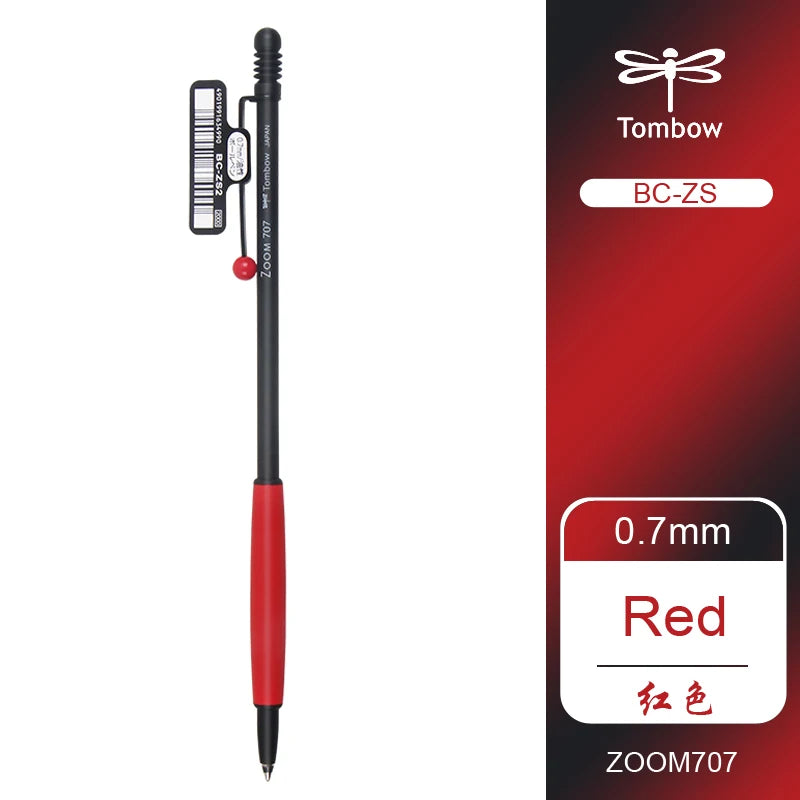 Tombow - ZOOM 707 Ballpoint Pen - BC-ZS -  0.7Mm Black - Japan