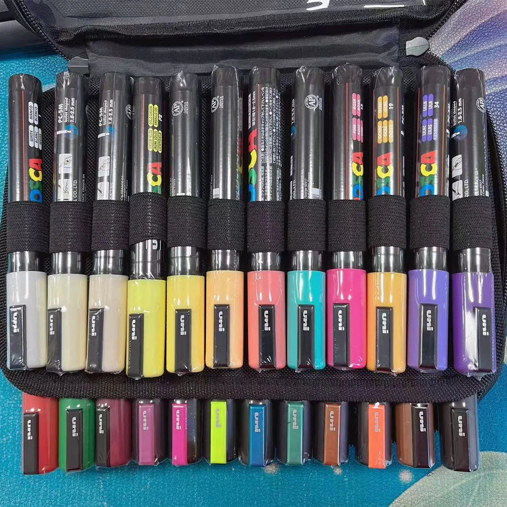 UNI POSCA - 24Colors Posca Marker Pen Set - PC-5M /PC-3M - Japan