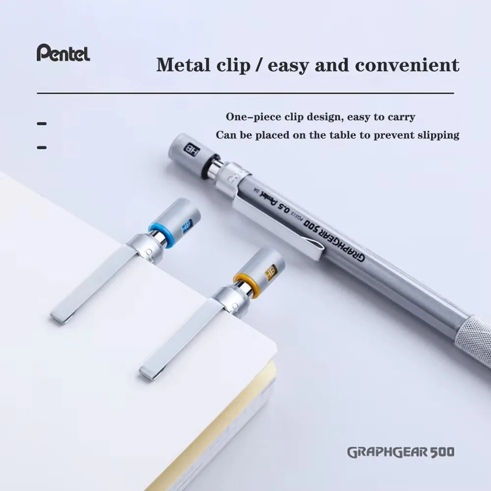 Pentel Graphgear 500 - Drafting Mechanical Pencil - 0.3 /0.5/0.7/0.9Mm - Japan