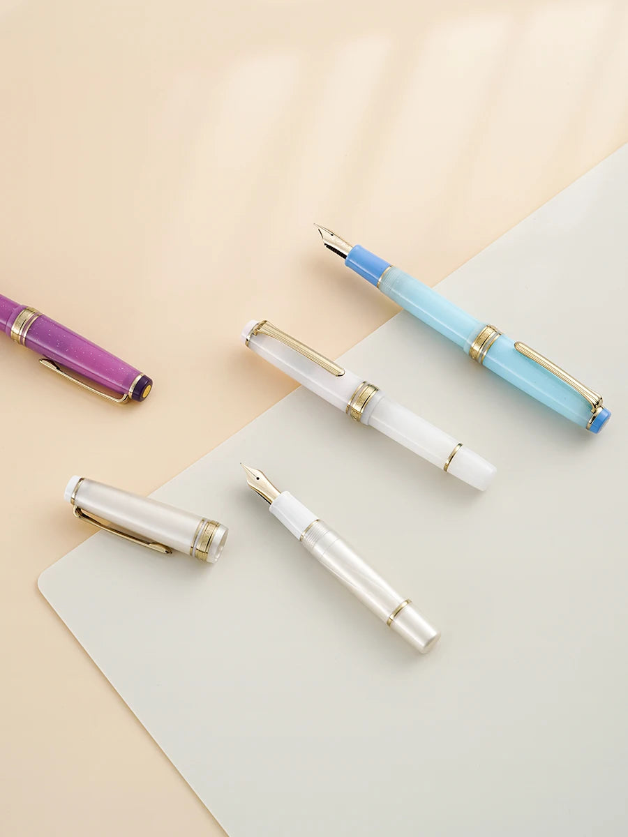 Ancora X Sailor - Birthstone Birth Flower Limited Edition Fountain Pen - 14K Gold Nib - Japan