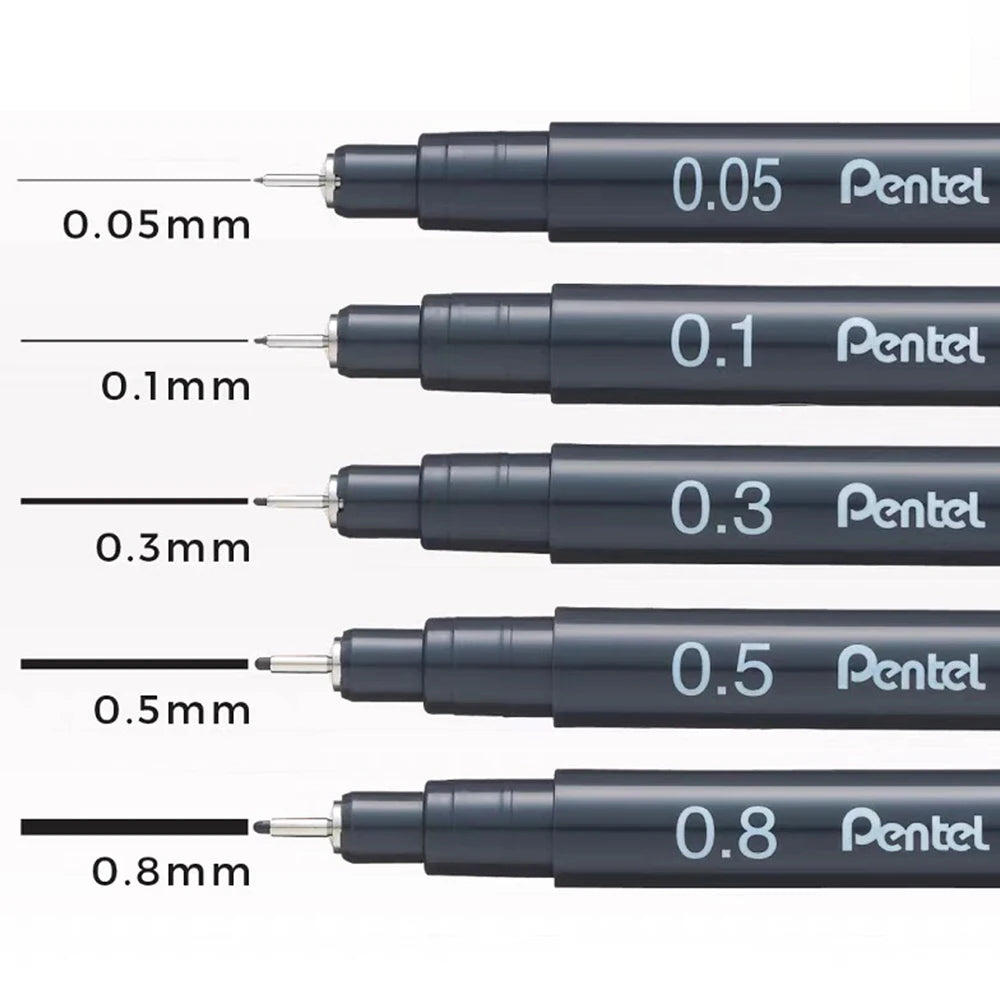 Pentel Needle Tube Gel Pen - S20P - 11Pcs - Japan 