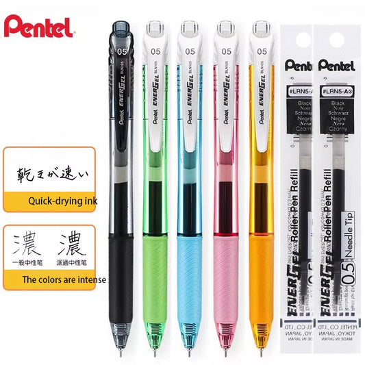 Pentel Gel Pen Set - BLN105 S - 0.5Mm - 1+5Refill
