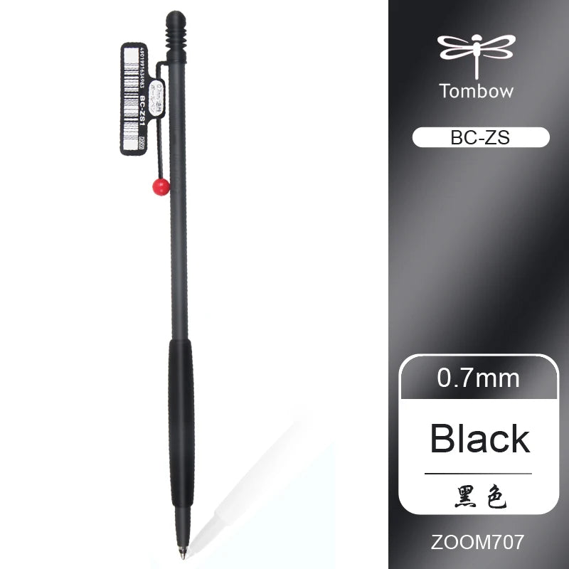 Tombow - ZOOM 707 Ballpoint Pen - BC-ZS -  0.7Mm Black - Japan