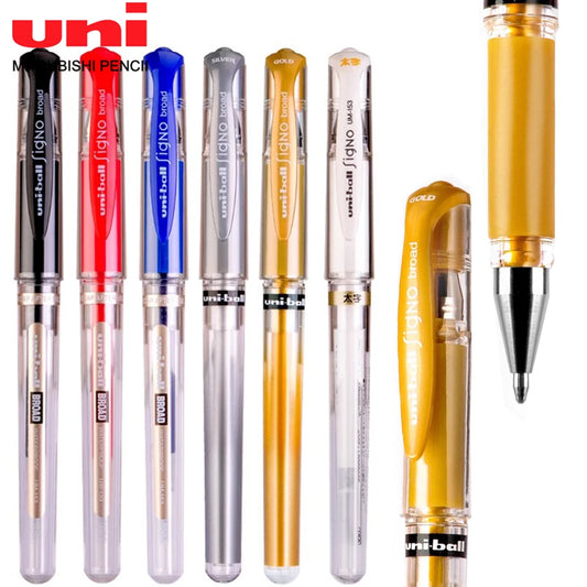 UNI Uniball - 1.0Mm Gel Pens UM-153 - 6Pcs Set - Japan