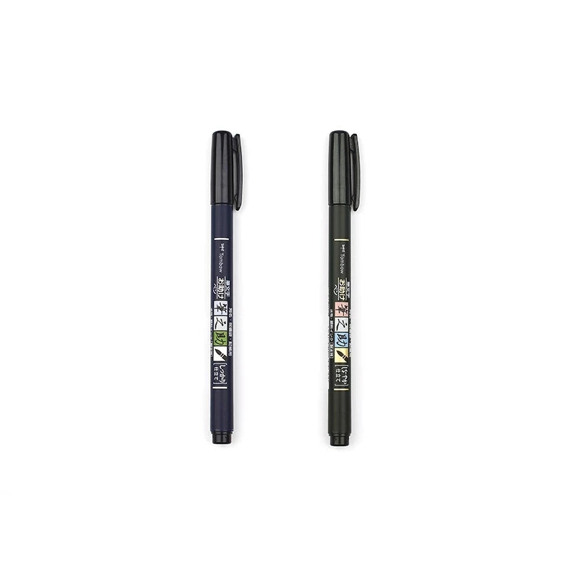 Tombow Fudenosuke Brush Pen - Soft and Hard Tip - Japan