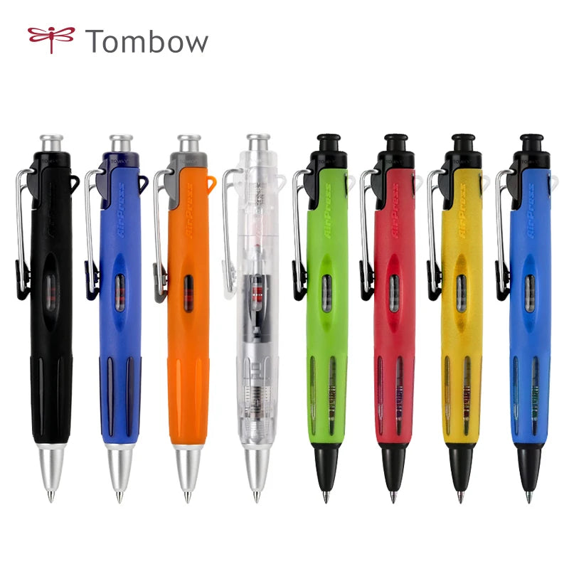 Tombow Push - Ballpoint Pen - Short - BC-AP Oily Black - 0.7Mm Air Pressure Pen for - Japan